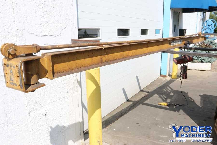 .25 Ton, Contrx WAACIII, wall mounted jib crane, 15' 8" length of beam, 6' x3-1/4" beam, #70702 - Image 2