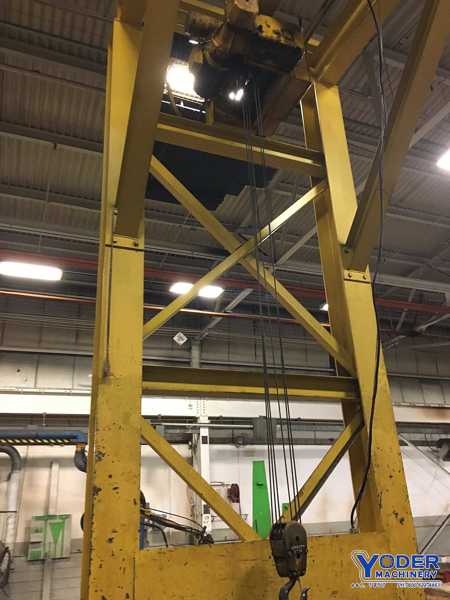 5 Ton, Pittsburgh single leg gantry crane, 21' span, 15' under hook, #67228 - Image 3