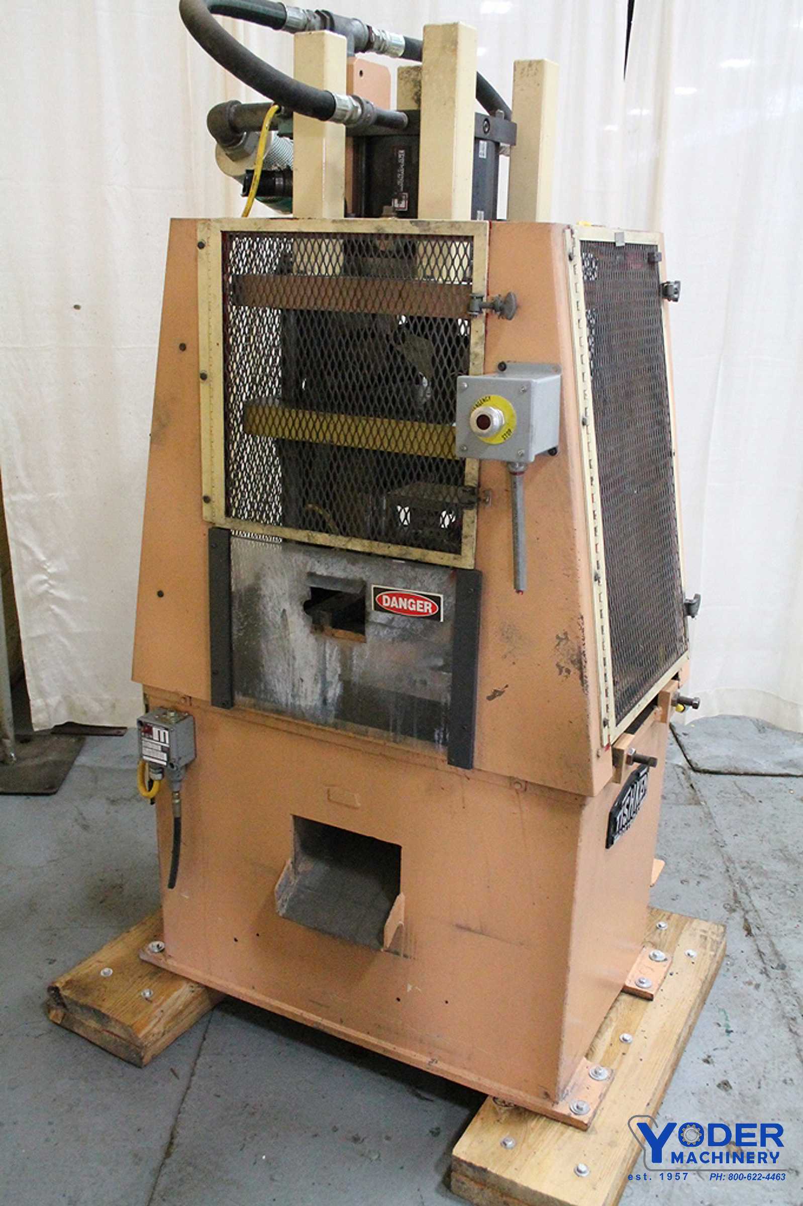 5 Ton, Tishken #ACO-5, pneumatic cut-off press, 1.5 stroke, 34" pass line, 1999, #64573 - Image 7