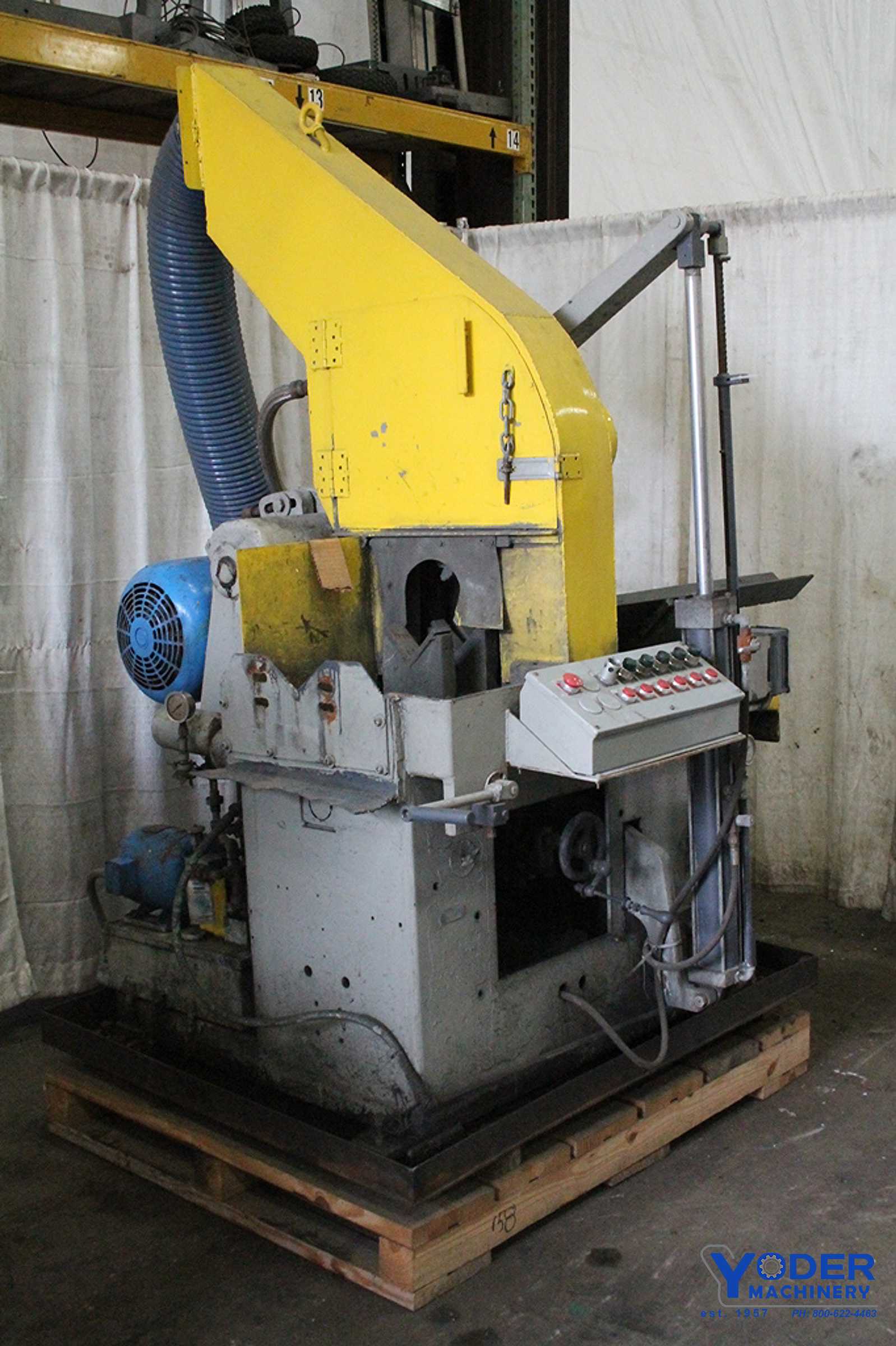 20" Union, carbide power feed abrasive saw, oscillation, coolant, 25 HP, #65060 - Image 1