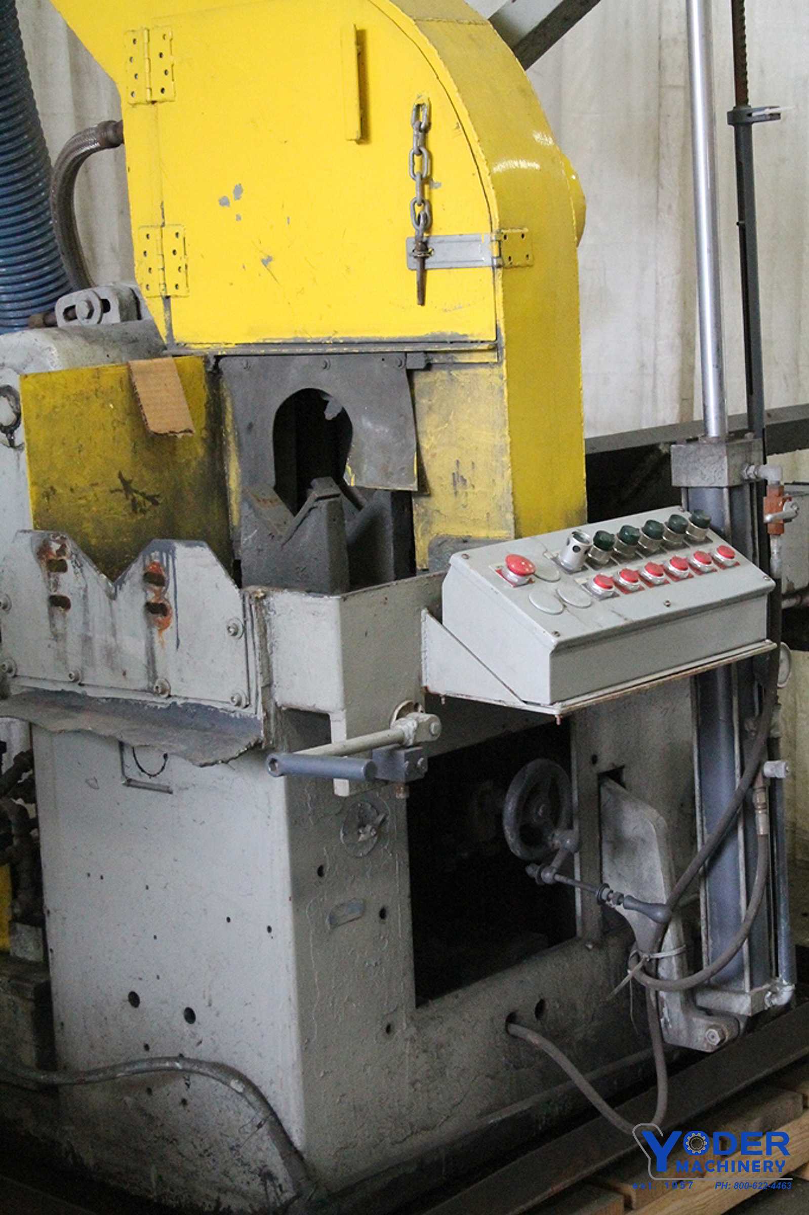 20" Union, carbide power feed abrasive saw, oscillation, coolant, 25 HP, #65060 - Image 4