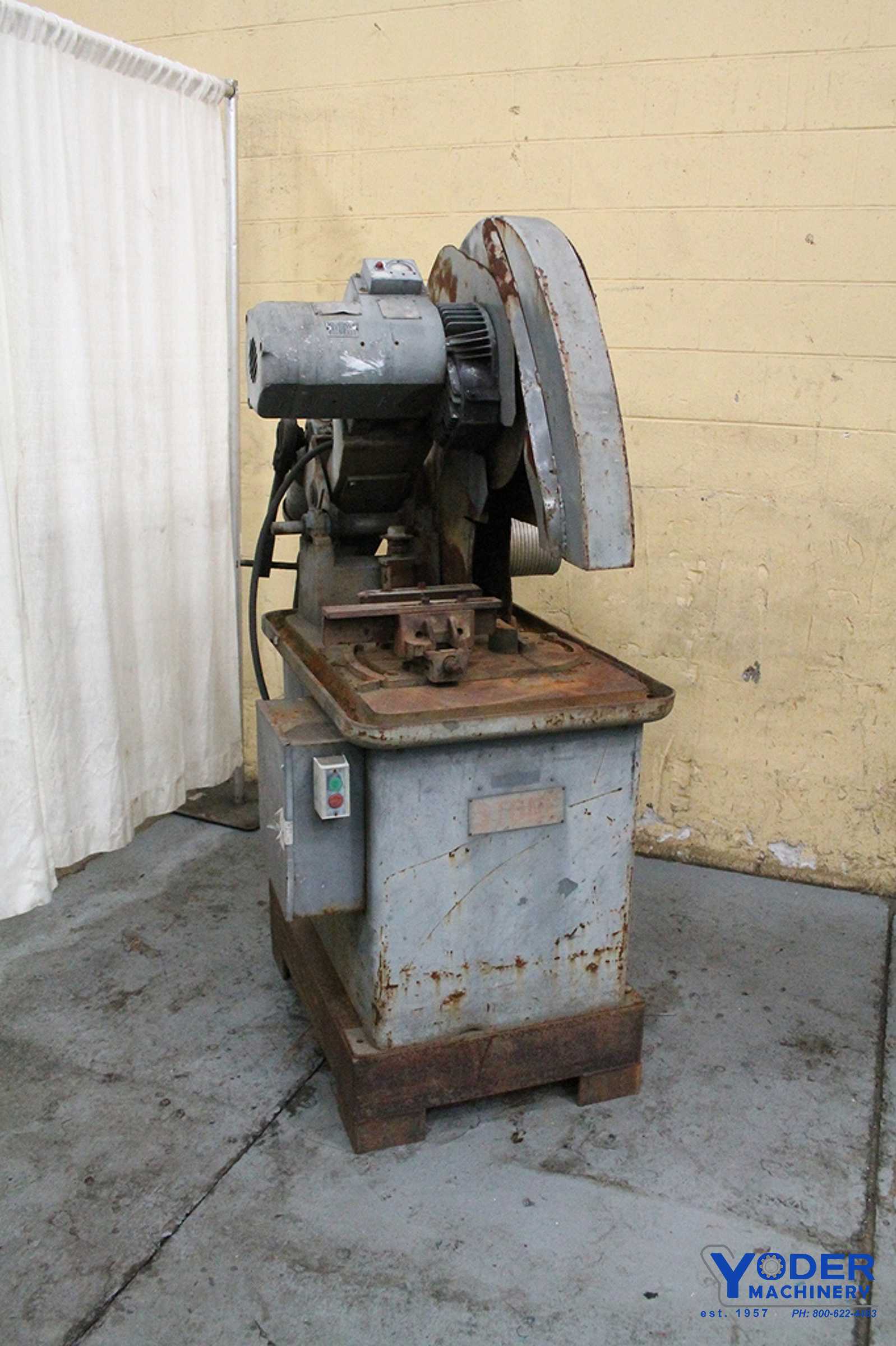 24" Stone, abrasive cut off saw, 15 HP, serial #870, #65322 - Image 1