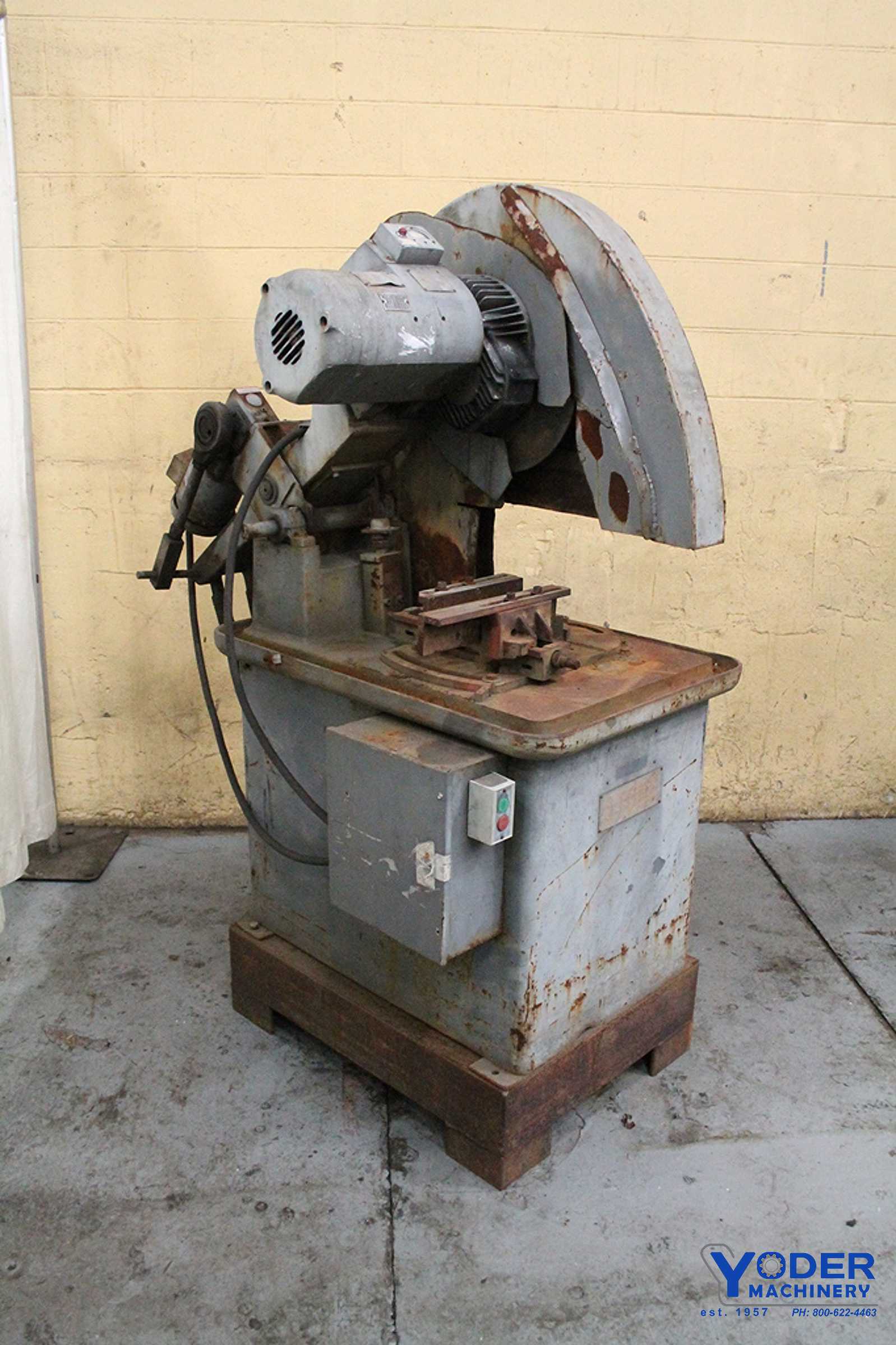 24" Stone, abrasive cut off saw, 15 HP, serial #870, #65322 - Image 5