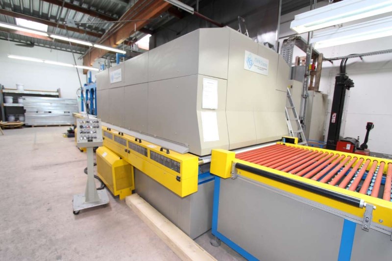 Keraglass KFO-125/240-26, Glass Tempering Furnace, Right-handed, 49" x 95" (102" ), 0.16" - 0.75" thick, 2005 - Image 4