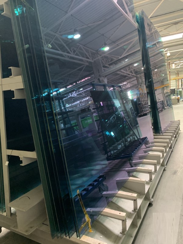 Keraglass #HST-32/70, glass tempering furnace, 2 pieces loading trollrys, 3210 x 7000 mm size, 425 kW, 2008 - Image 3