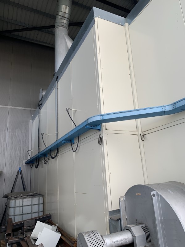 Keraglass #HST-32/70, glass tempering furnace, 2 pieces loading trollrys, 3210 x 7000 mm size, 425 kW, 2008 - Image 8