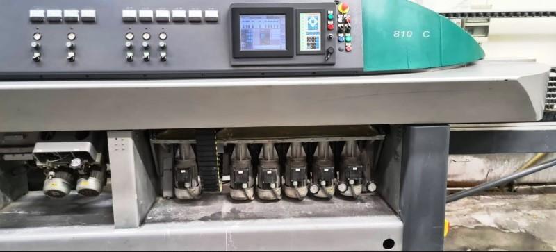 Bottero Variant-810BCS, Vertical Glass Edge Grinder, 10-spindle, 18 FPM, 4' x 4' min. glass measure, 0.18" - Image 4