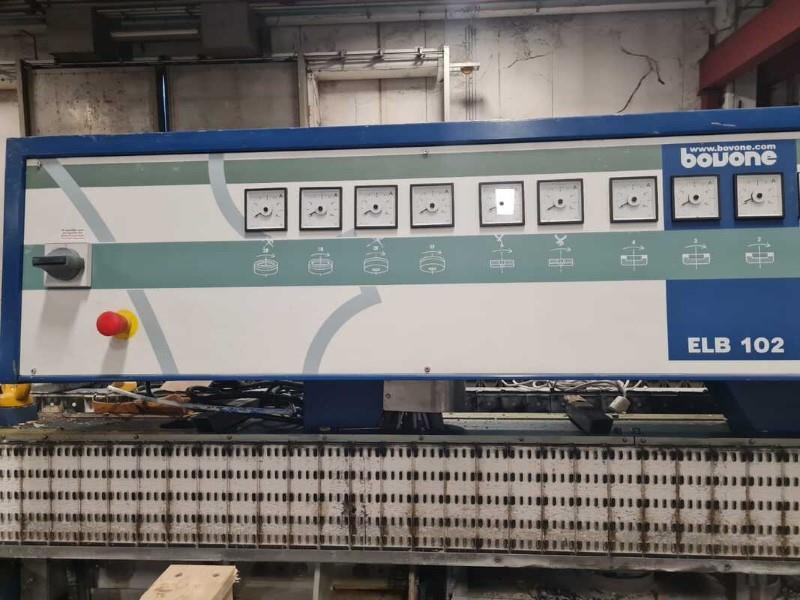 Bovone ELB-102, Vertical Glass Edge Grinder, 40 x 40 mm min. size, 2 - 30 mm thick, 0.35 - 5.4 m/min, 30 kW - Image 1