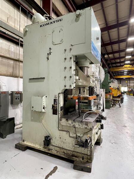 200 Ton, Komatsu #OBS200-3, single point gap press, 9.84" stroke, 18.90" Shut Height, 25-50 VSPM, 1990 - Image 4