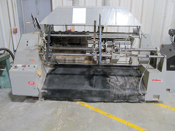 6-3/16" x 63" Calpe #L6-1600, Semi-Autmatic Turning Sander, 6-spindle, 1800 spindle/hr., 4 HP - 1800 RPM, 2000 - Image 1