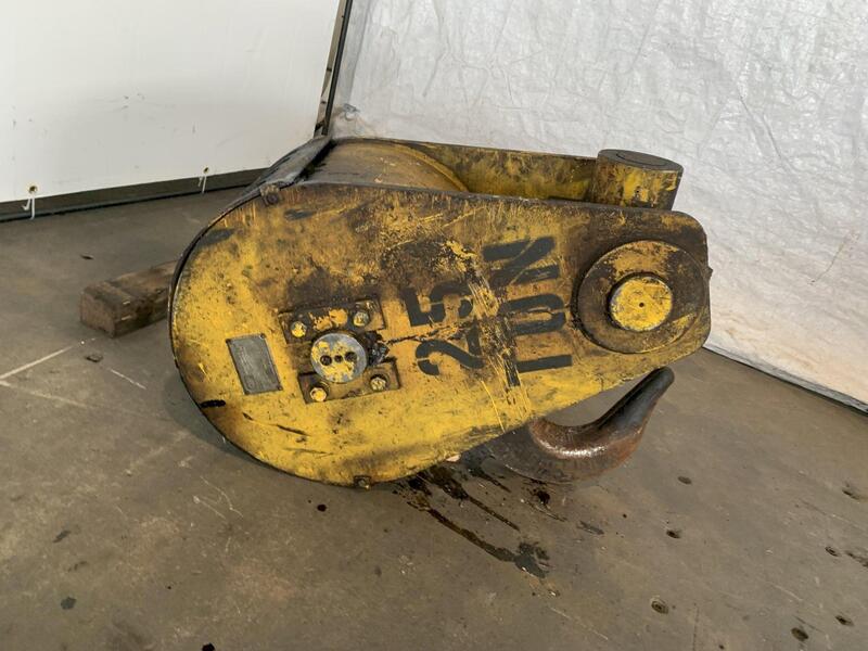 25 Ton, Ace top running double grider trolley hoist, 25' lift, 6' 0" trolley gauge, 2' 9-1/2" overhead - Image 5