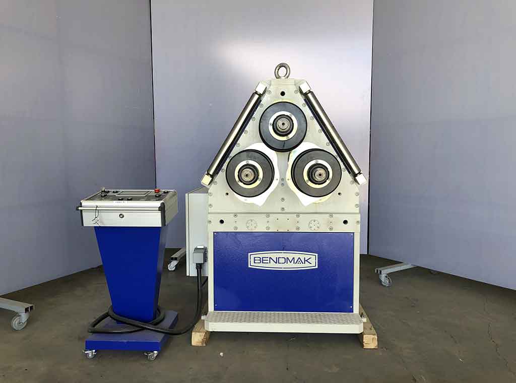 4" x 4" x 3/8" Bendmak #Pro-100, hydraulic angle roll, 12" roll diameter, 220 V., 3-phase, Beckoff digital - Image 5