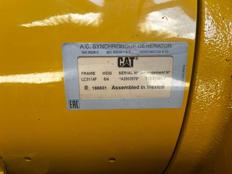 125 KW Caterpillar #XQ125, Trailer Mounted, sound attenuated enclosure, 120/240/208/277/480 Volts, 7421 - Image 8