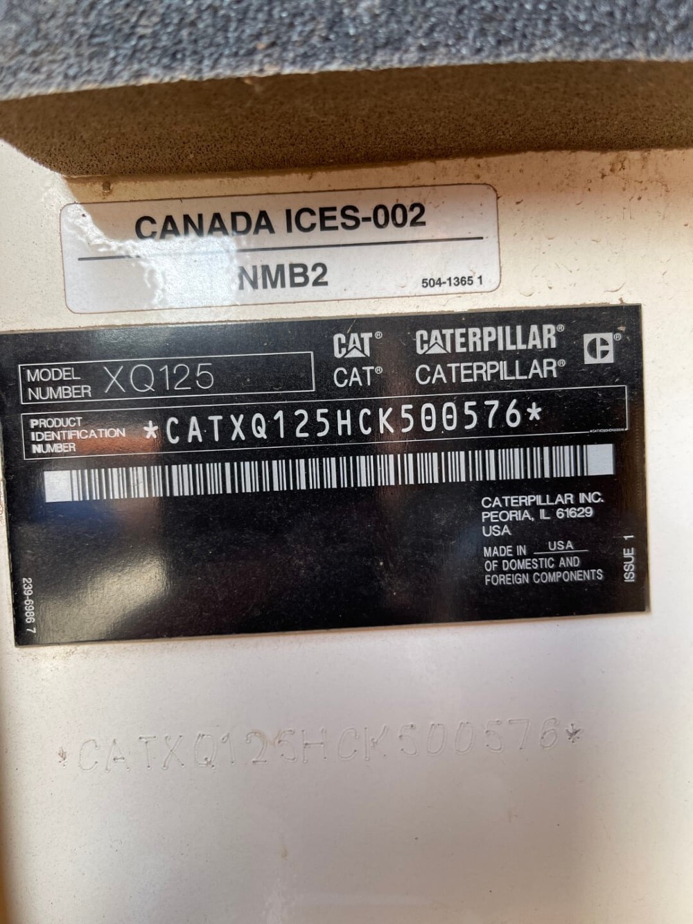 125 KW Caterpillar #XQ125, Trailer Mounted, sound attenuated enclosure, 120/240/208/277/480 Volts, 7421 - Image 9