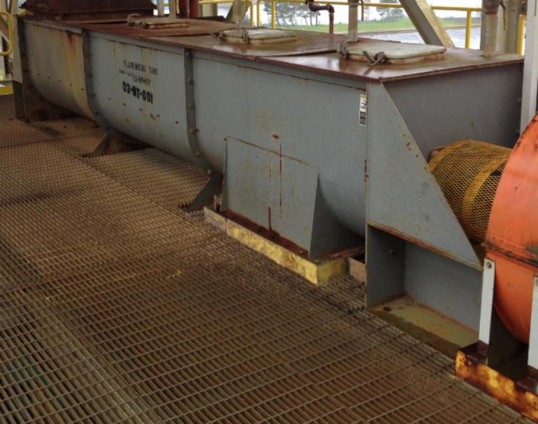 36" diameter x 18' long, Martin #3X18, Ribbon Screw Paddle Conveyor, 18' 4" L x 37" width x 46" H inside - Image 2