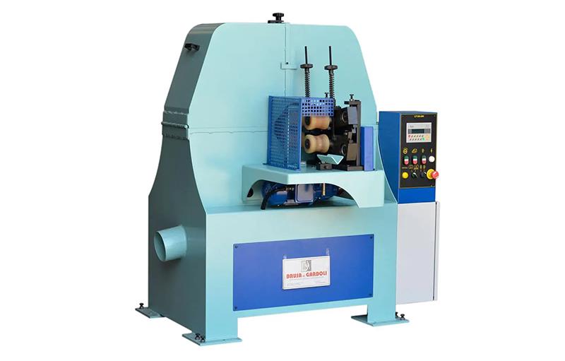 Garboli #LT-130, Feed-Thru stroke Sander, 127 mm diameter, 6000 mm length, 2000 x 120 mm abrasive belts - Image 1