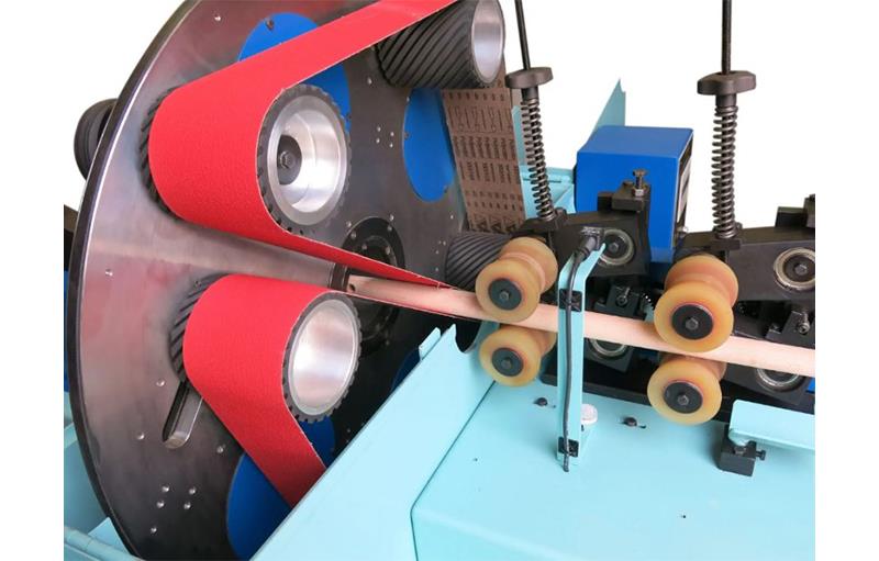 Garboli #LT-130, Feed-Thru stroke Sander, 127 mm diameter, 6000 mm length, 2000 x 120 mm abrasive belts - Image 6
