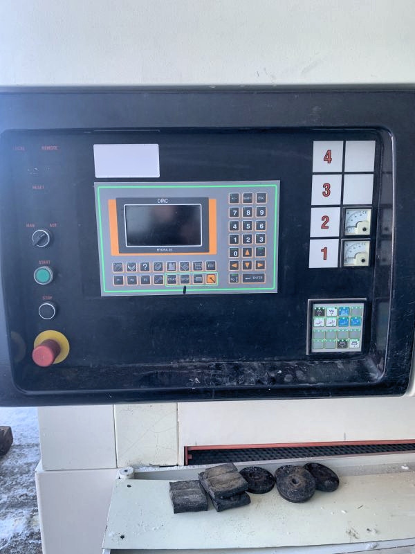 53" Dmc #Unisand-2000-M2, 2-Head Wide Belt, 53" x 103" abrasive belt, 60 FPM, 4" opening, 1999 - Image 2
