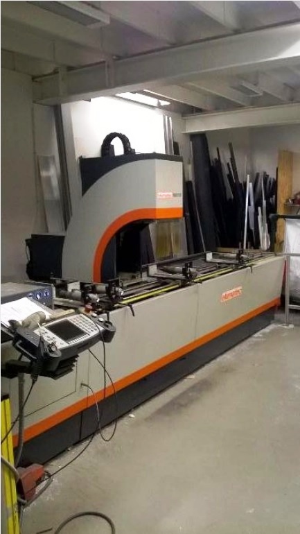 Elumatec #SBZ-122, Profile Machining Center, 4600 mm bed length, 3850 mm X, 350 mm Y, 280 mm Z, 60 MPM X, 30 - Image 1