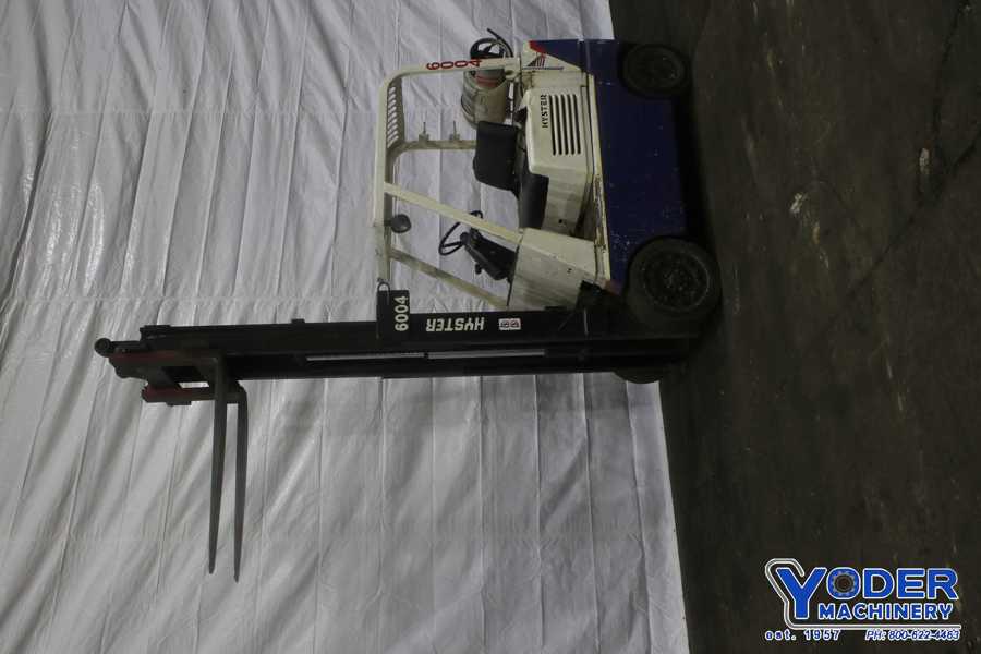 5000 lb. Hyster, LP gas forklift, 112" lift height, 46" x5"forks, 2 stage mast,,#75154 - Image 10