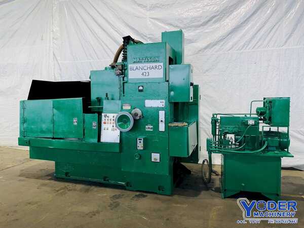Mattison #24-42, rotary surface grinder, 42" magnetic chuck, 48" swing, 24" under wheel, 1 shot lube, tilting - Image 1