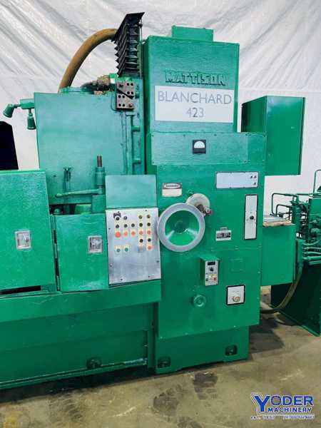 Mattison #24-42, rotary surface grinder, 42" magnetic chuck, 48" swing, 24" under wheel, 1 shot lube, tilting - Image 2