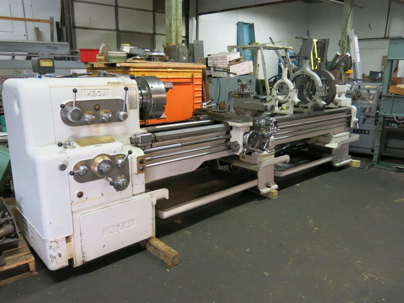 25" x 120"  Ikegai, Lathe w/Taper, 3 and 4 jaw chucks, tailstock chuck, live center, steady rests - Image 10
