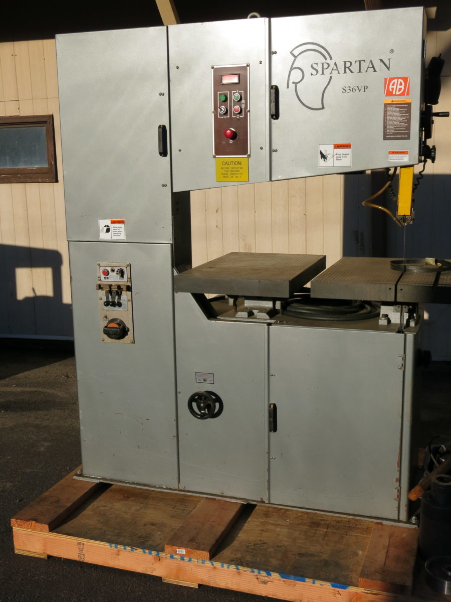 36" Marvel Spartan, Vertical Bandsdaw with Welder - Image 1