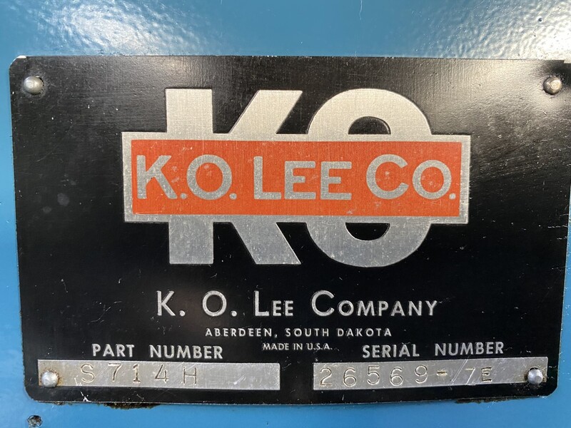 7" x 14" K.O. Lee #S714-H, hydraulic feed surface grinder, 6" x 12" electromagnetic chuck - Image 5