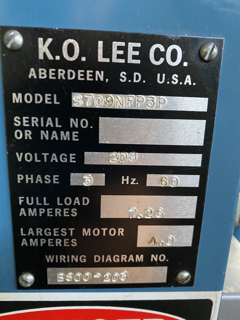 7" x 14" K.O. Lee #S714-H, hydraulic feed surface grinder, 6" x 12" electromagnetic chuck - Image 9
