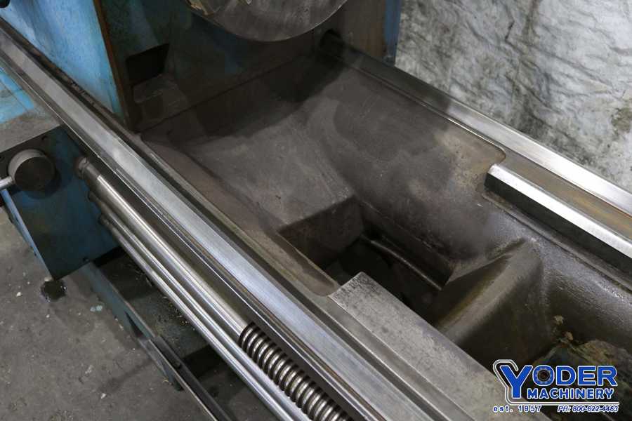 33" x 168" Hamburg #840, engine lathes, 33" swing over ways, 20" swing over cross slide, hard ways, thread - Image 8