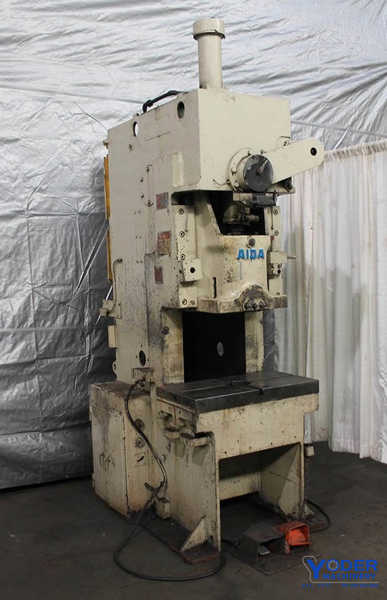 55 Ton, Aida #PC-5020, single crank gap frame press, 5.9" stroke, 70 SPM, 11.8" shut height, 2.55" - Image 2