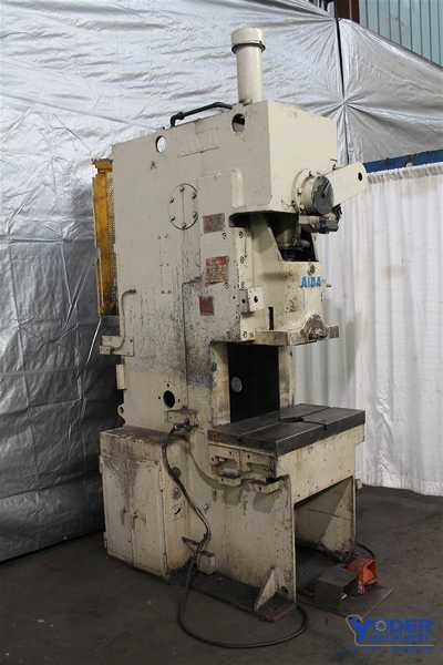 55 Ton, Aida #PC-5020, single crank gap frame press, 5.9" stroke, 70 SPM, 11.8" shut height, 2.55" - Image 3
