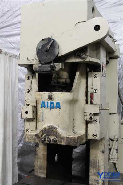 55 Ton, Aida #PC-5020, single crank gap frame press, 5.9" stroke, 70 SPM, 11.8" shut height, 2.55" - Image 7