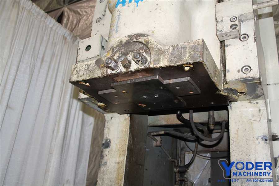 55 Ton, Aida #PC-5020, single crank gap frame press, 5.9" stroke, 70 SPM, 11.8" shut height, 2.55" - Image 9