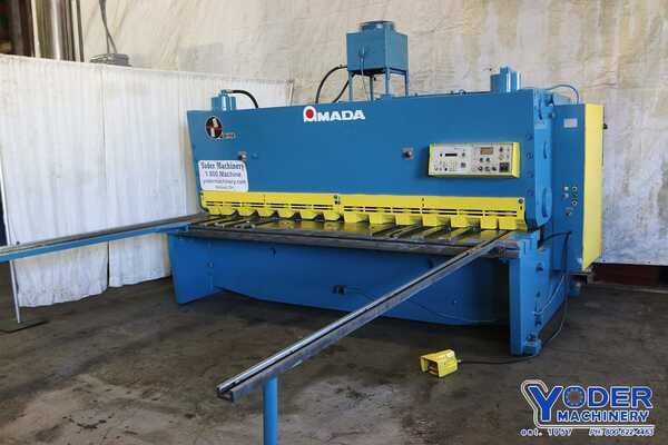 1/2" x 10' Amada #H-3013, hydraulic shear, 120" cut length, 124" blades length, 48" front operated power back - Image 1