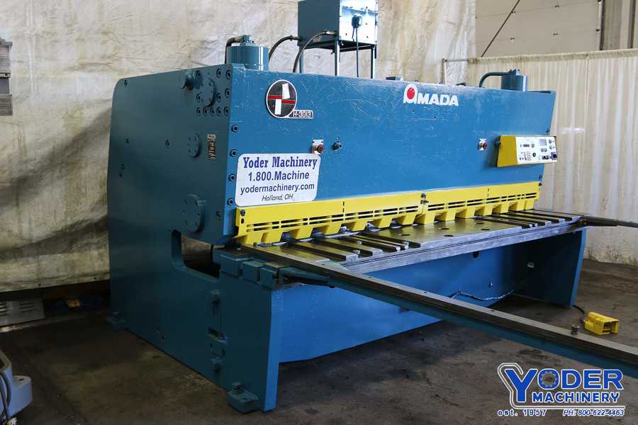 1/2" x 10' Amada #H-3013, hydraulic shear, 120" cut length, 124" blades length, 48" front operated power back - Image 2