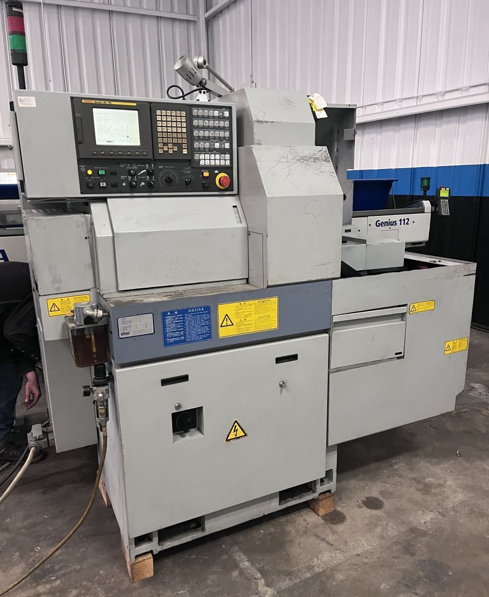 Star #SB-16, CNC swiss screw lathe, Fanuc 18i-TB, Iemca Genius 112