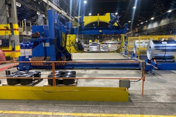 Samuel Strapping Systems #MEC-DAGI-1800, automated coil wrapping machine, 2014 - Image 4