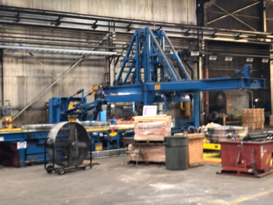 60" x .187" Braner, turret slitting line with 72" x 10k Stamco packaging, 40000 lb. - Image 4