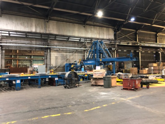 60" x .187" Braner, turret slitting line with 72" x 10k Stamco packaging, 40000 lb. - Image 5