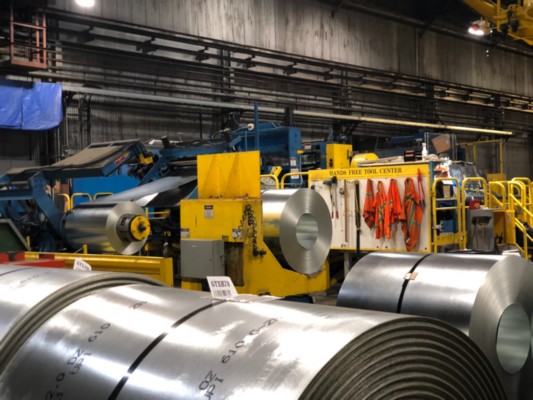 60" x .187" Braner, turret slitting line with 72" x 10k Stamco packaging, 40000 lb. - Image 8