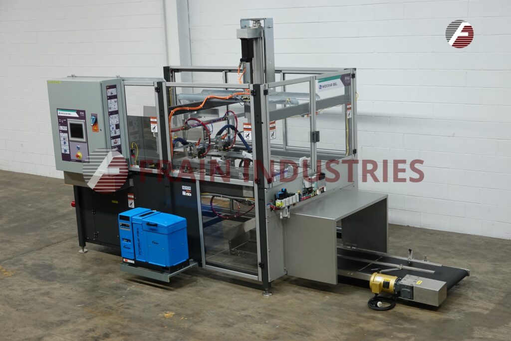 Wexxar #TF385, Servo driven tray former, 4 suction cup vacuum reciprocating pick & place, mounted on heavy - Image 1