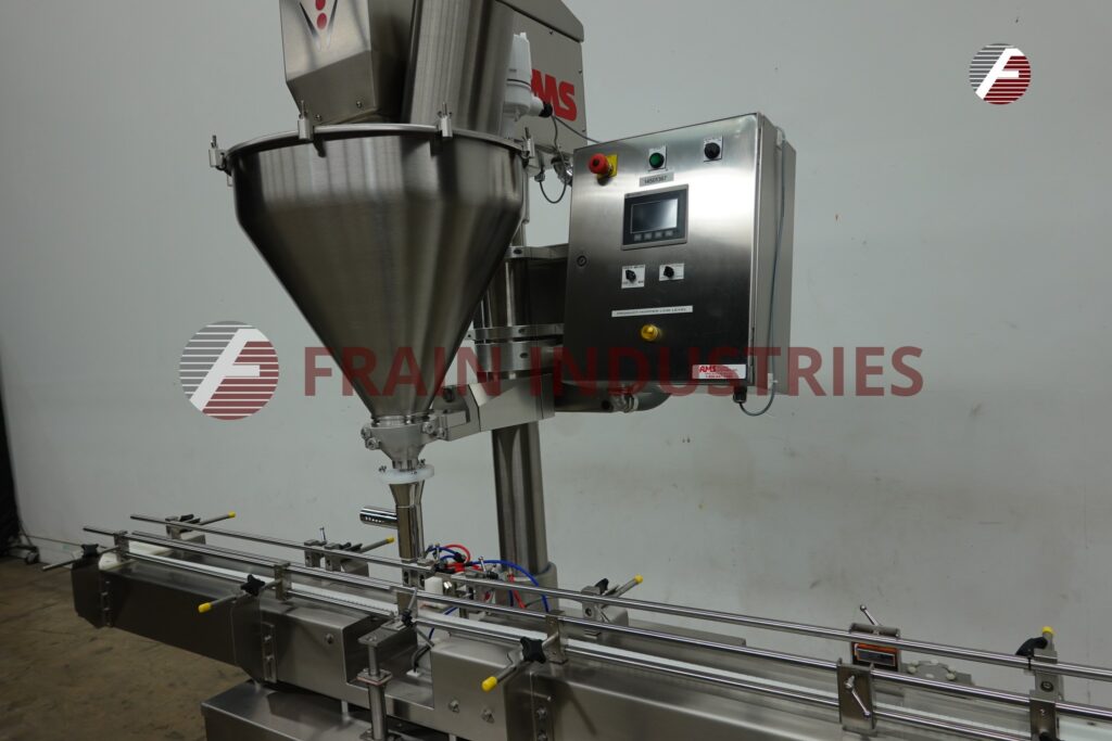 AMS Filling Systems #A400, single head auger filler, 4-40 containers/minute, mounted on platform style base - Image 2