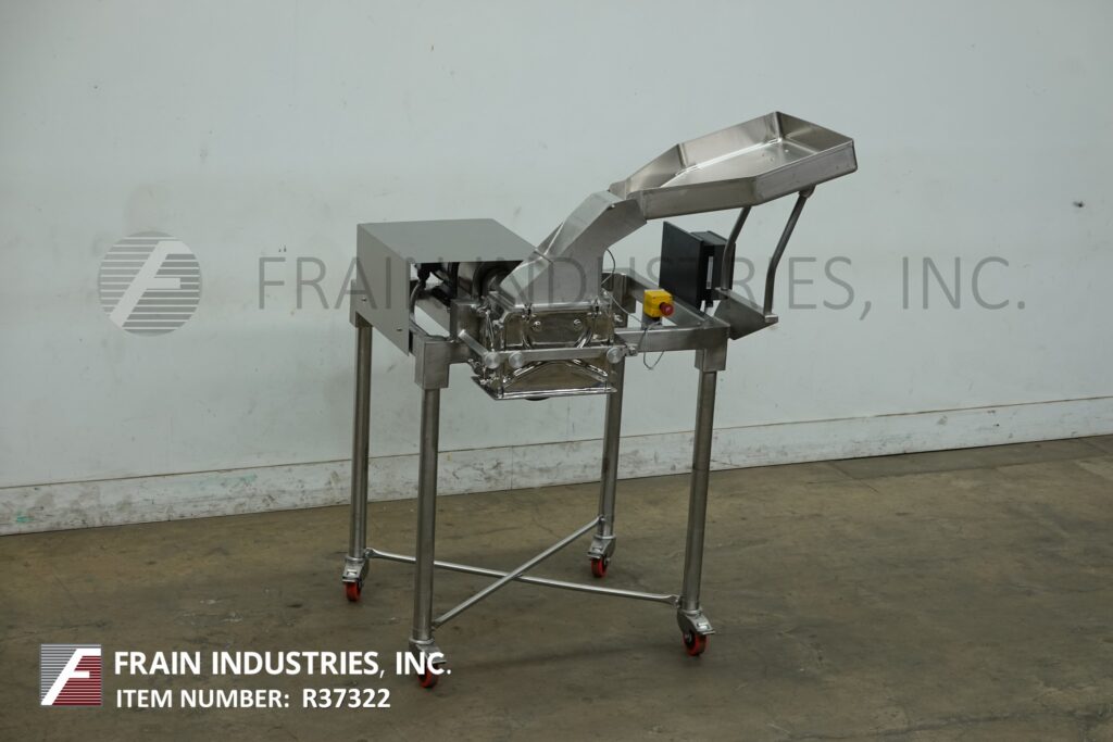 Fitzpatrick #D6A, 316 Stainless Steel comminutor mill, 16 fixed knife / impact blades, 5 HP, mounted on 4 leg - Image 1