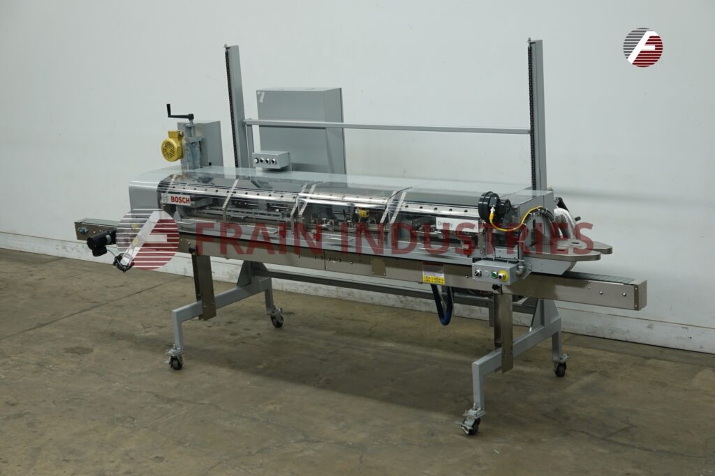 Doboy #GS1000S, high speed, mount over conveyor, double fold, hot melt glue, bag sealer, 100 FPM, mounted on - Image 5