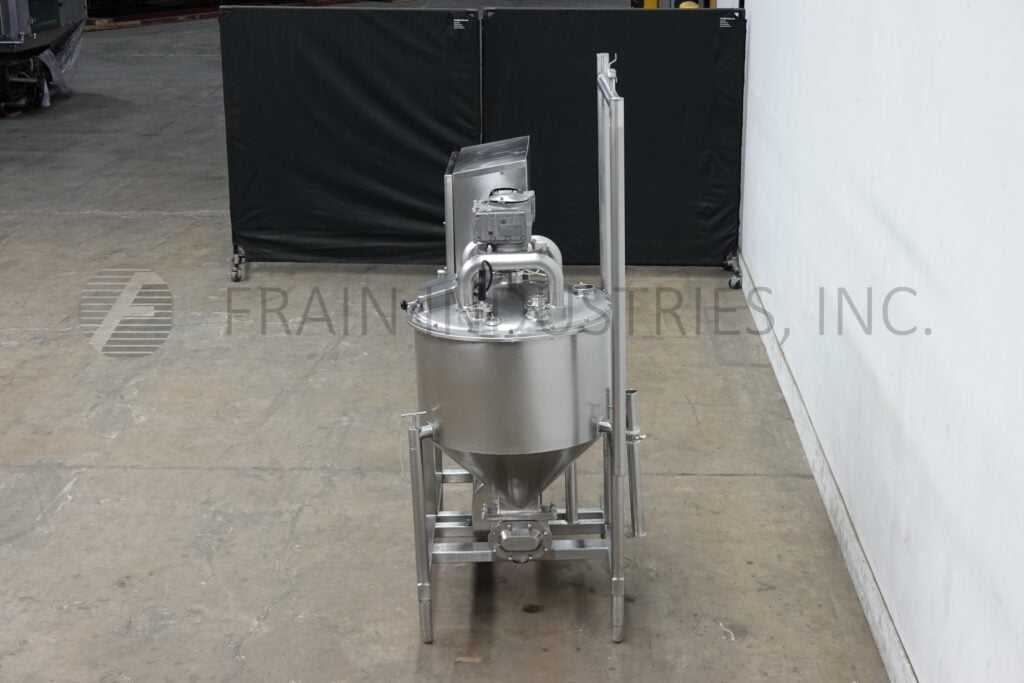 Cherry Burrell, 304 Stainless Steel single wall mixing tank, 30" dia. with 18" straight wall, 3/4 HP, flip up - Image 3