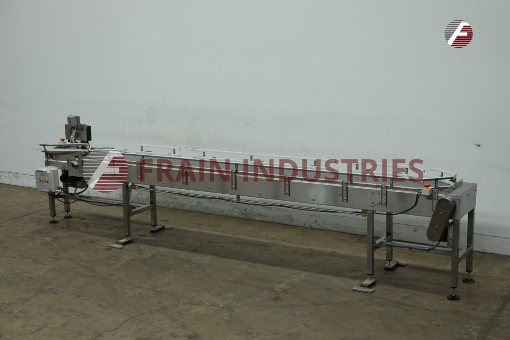 4-1/2" width x 194" L Stainless Steel, table top belt accumulation conveyor, control panel with vari-speed - Image 5