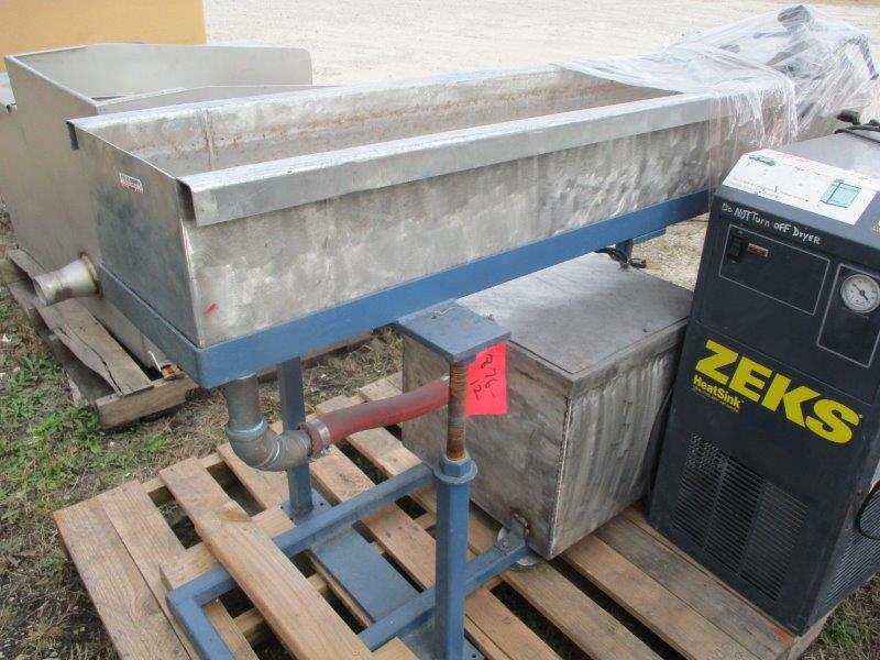 12" width x 9" D x 5.3' L Stainless Steel Strand water bath, 6' long - Image 2
