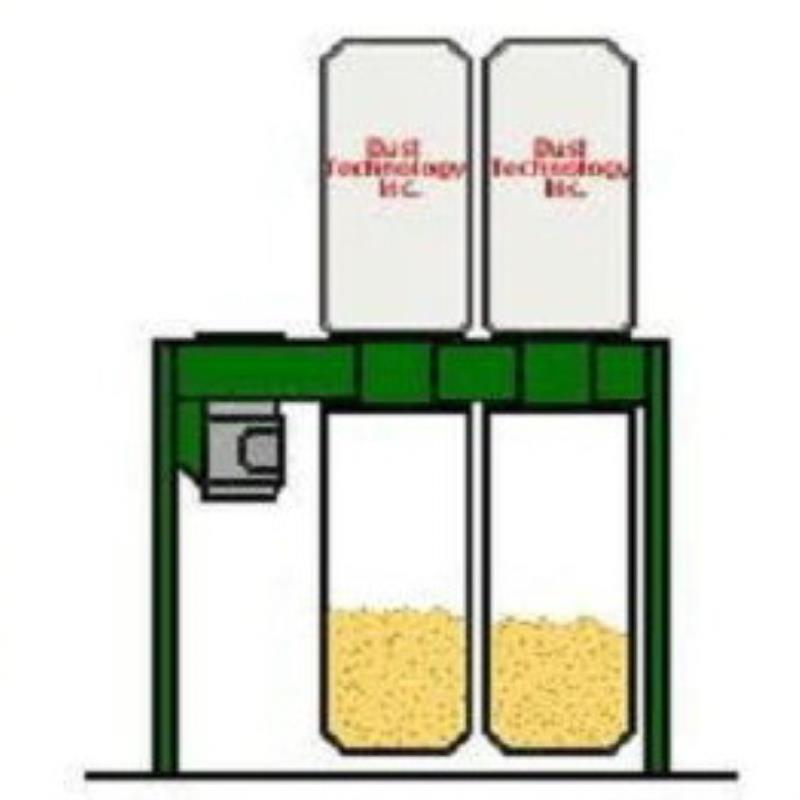2400 cfm Dust Technology #DT- 50, dust collector, 5 HP, 10" inlet, 2 double T-bolt straps, 2 quick release - Image 2